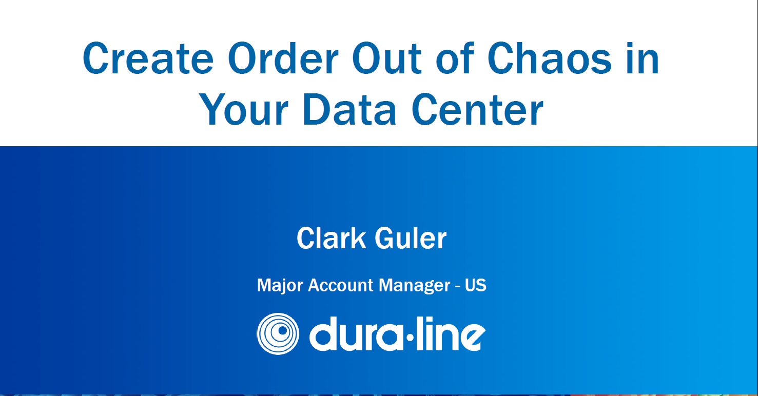 Create Order out of Chaos in your Data Center