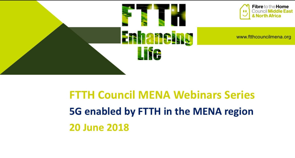 تقنية 5G مدعومة بتقنية FTTH في منطقة الشرق الأوسط وشمال أفريقيا